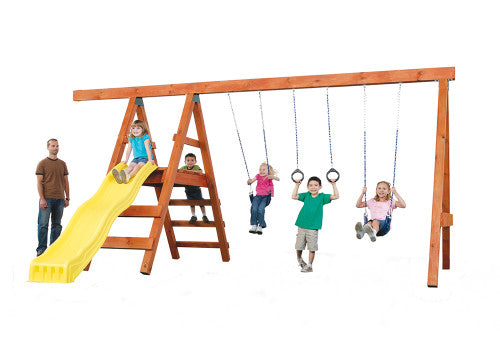 Exploded view of the Pioneer Adventure DIY Play Set from Gorilla play sets