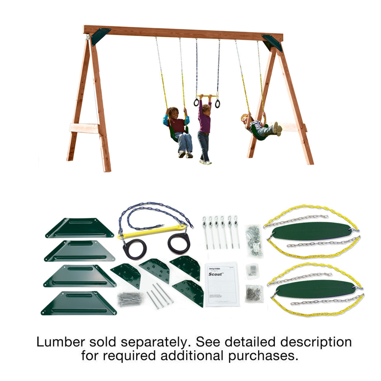 Exploded view of scout custom playset kit