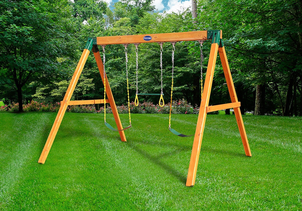 Free Standing Swing Frame Swing Set Accessories and Wooden Playsets Backyard Products Georgia