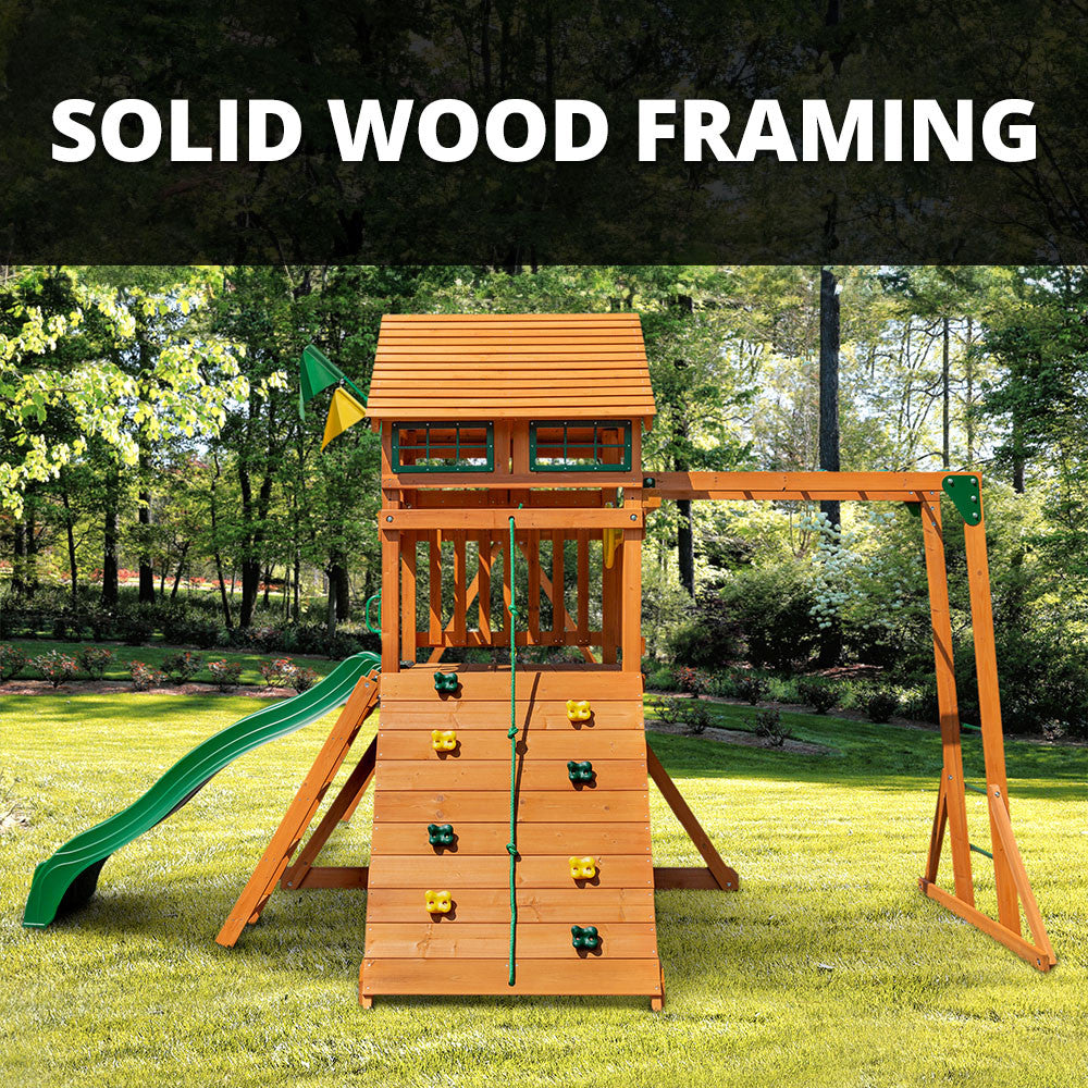 Monkey bars and swing set online