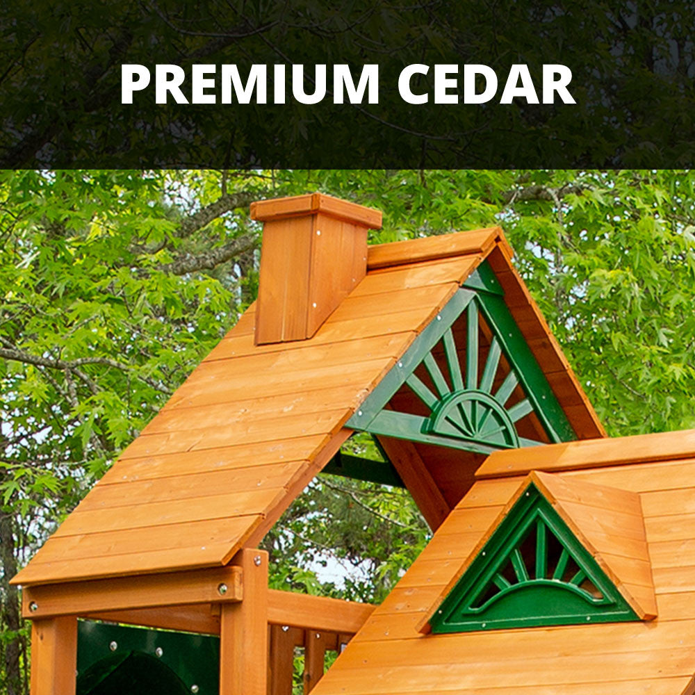 Pioneer Peak Swing Set | Wood Swing Sets – Backyard Products Georgia