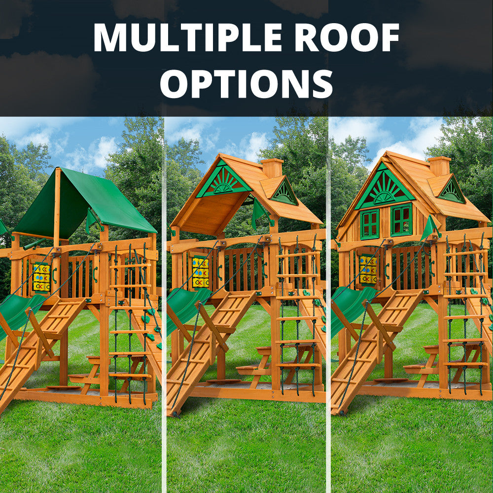 Frontier Swing Set | Children's Wooden Swing Sets – Backyard