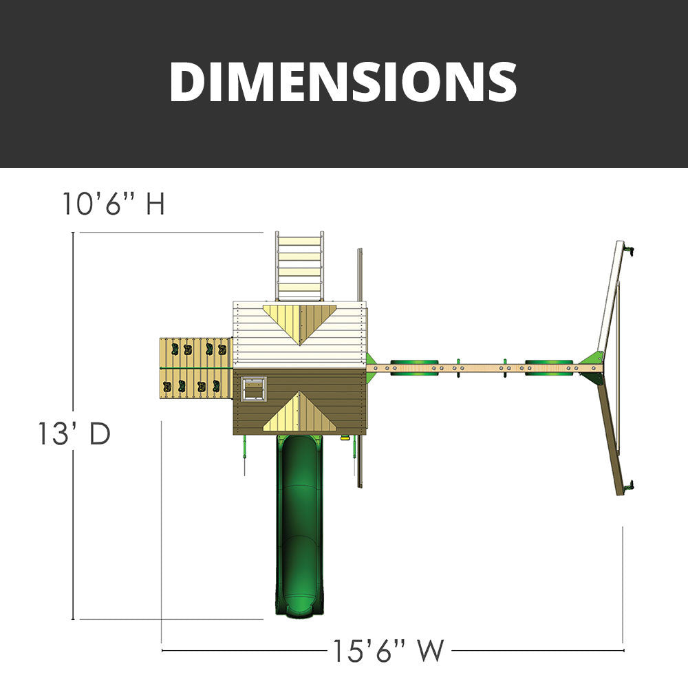Nantucket II Playset | Kid's Playsets and Accessories – Backyard