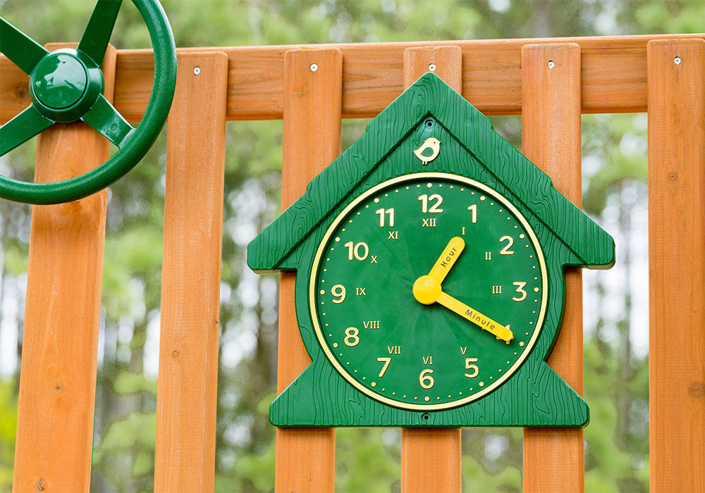 Lifestyle view of Fun Time Clock from PlayNation Play Systems.