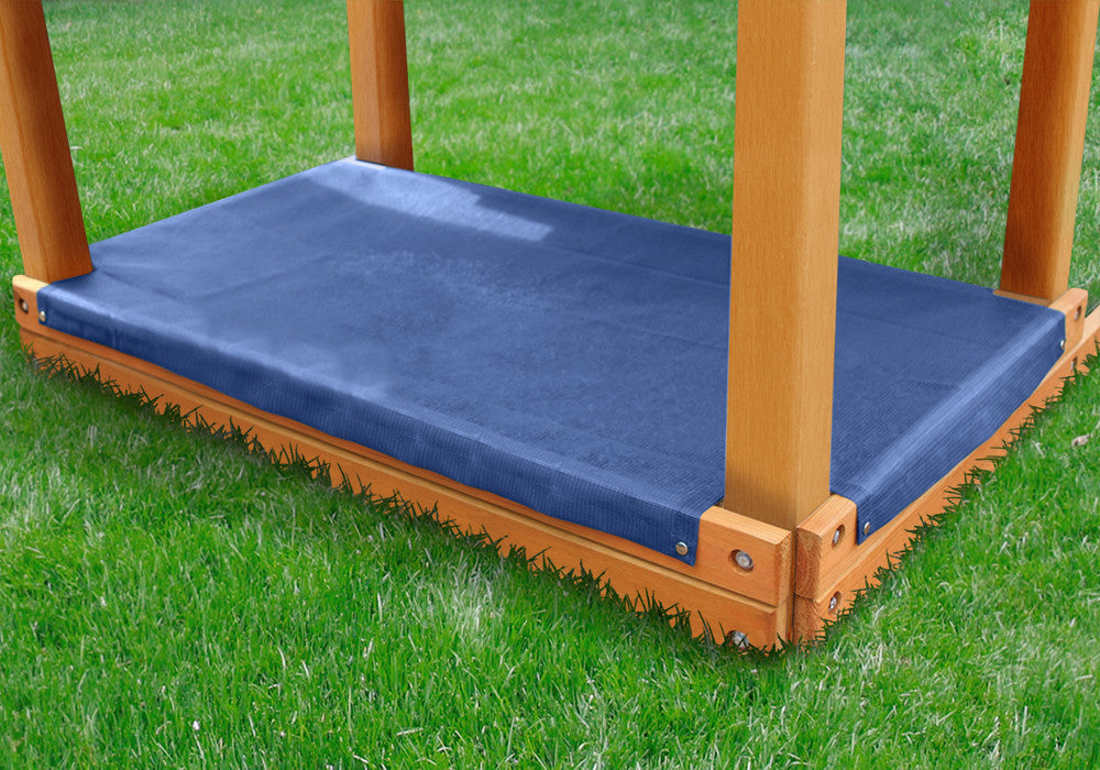 Outdoor shot of  Blue Sandbox Cover from PlayNation