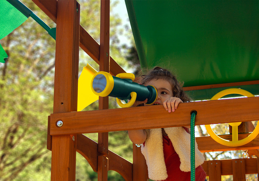 Having endless fun with the Telescope with Compass from PlayNation Play Systems.