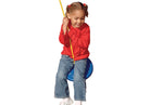 Studio view of girl playing on Blue Shooting Star Swing from Gorilla Playsets