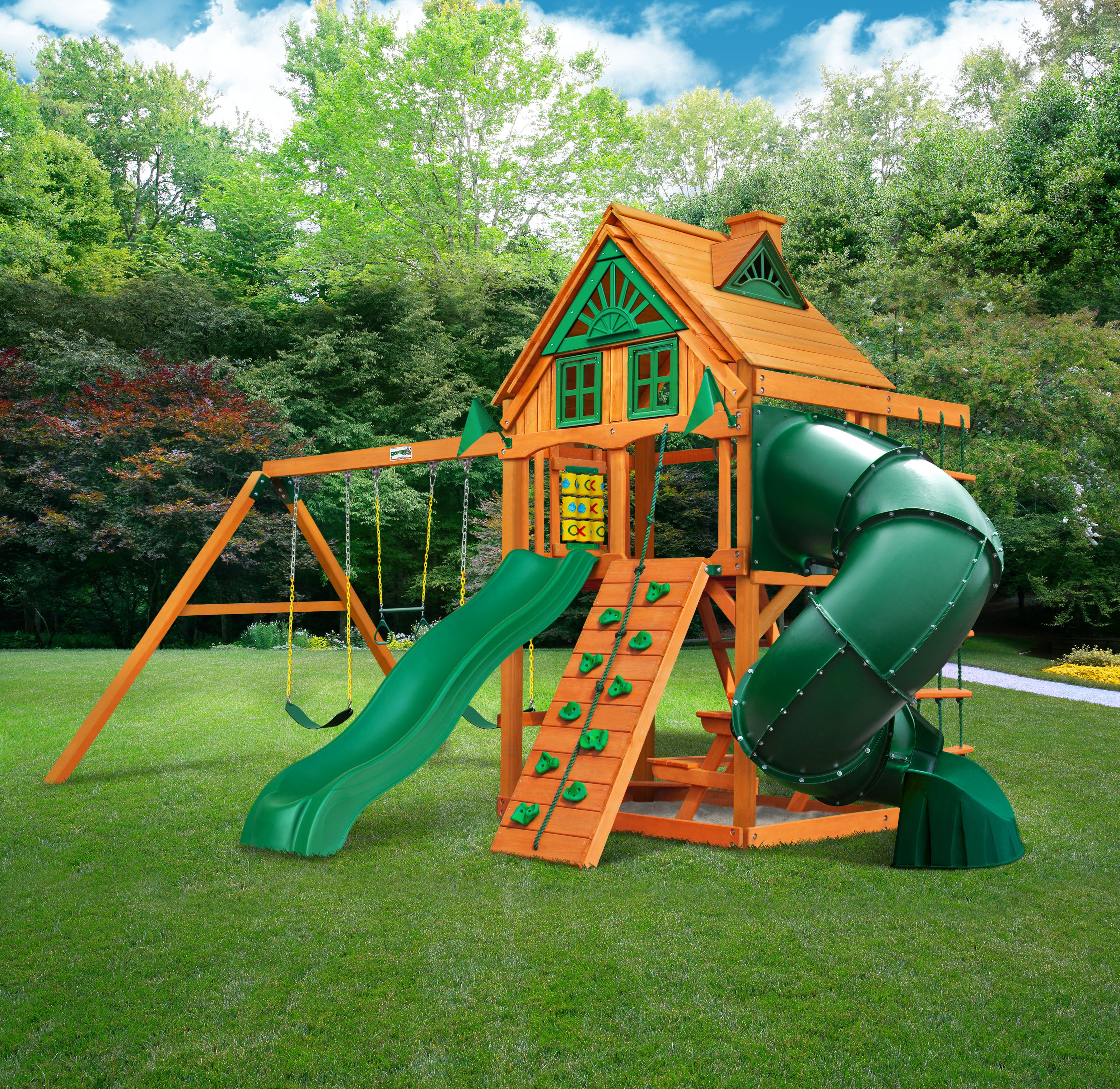 Mountaineer Playset | Kid's Wood Swing Sets and Accessories